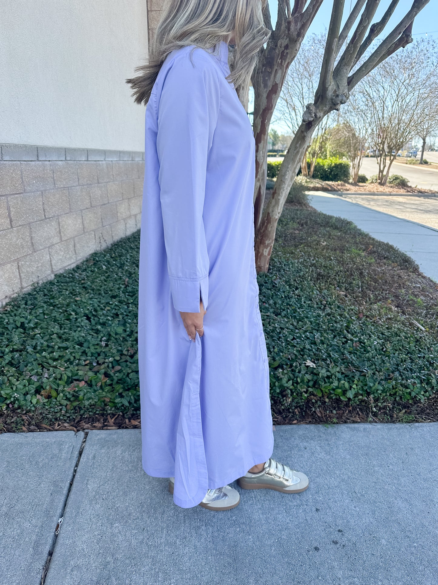 Savannah Basic Maxi Dress - Periwinkle