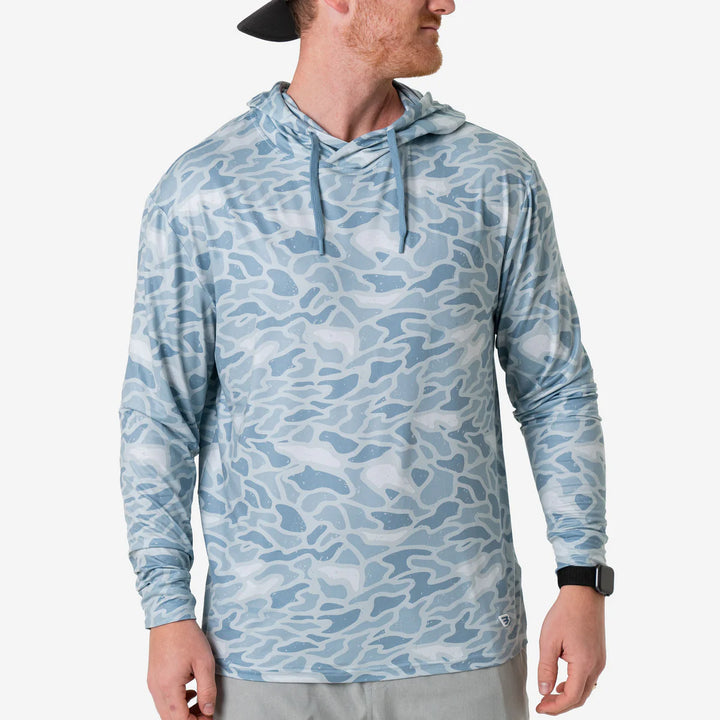 Burlebo Men’s S26 Performance Hoodie - Seaside Camo