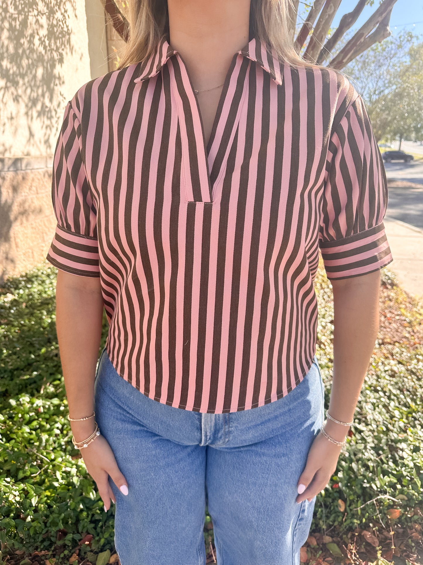 Harlow Denim Top