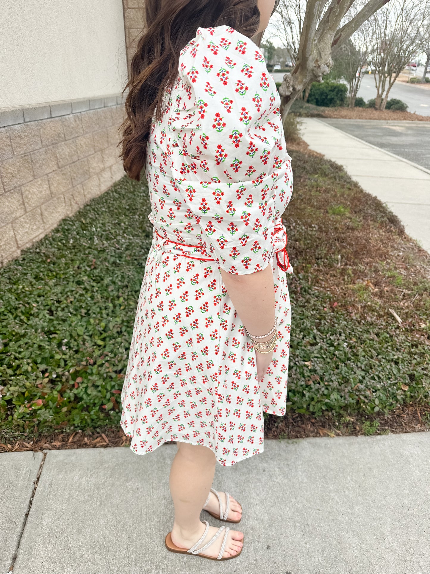 Dixie Flora Belted Mini Dress