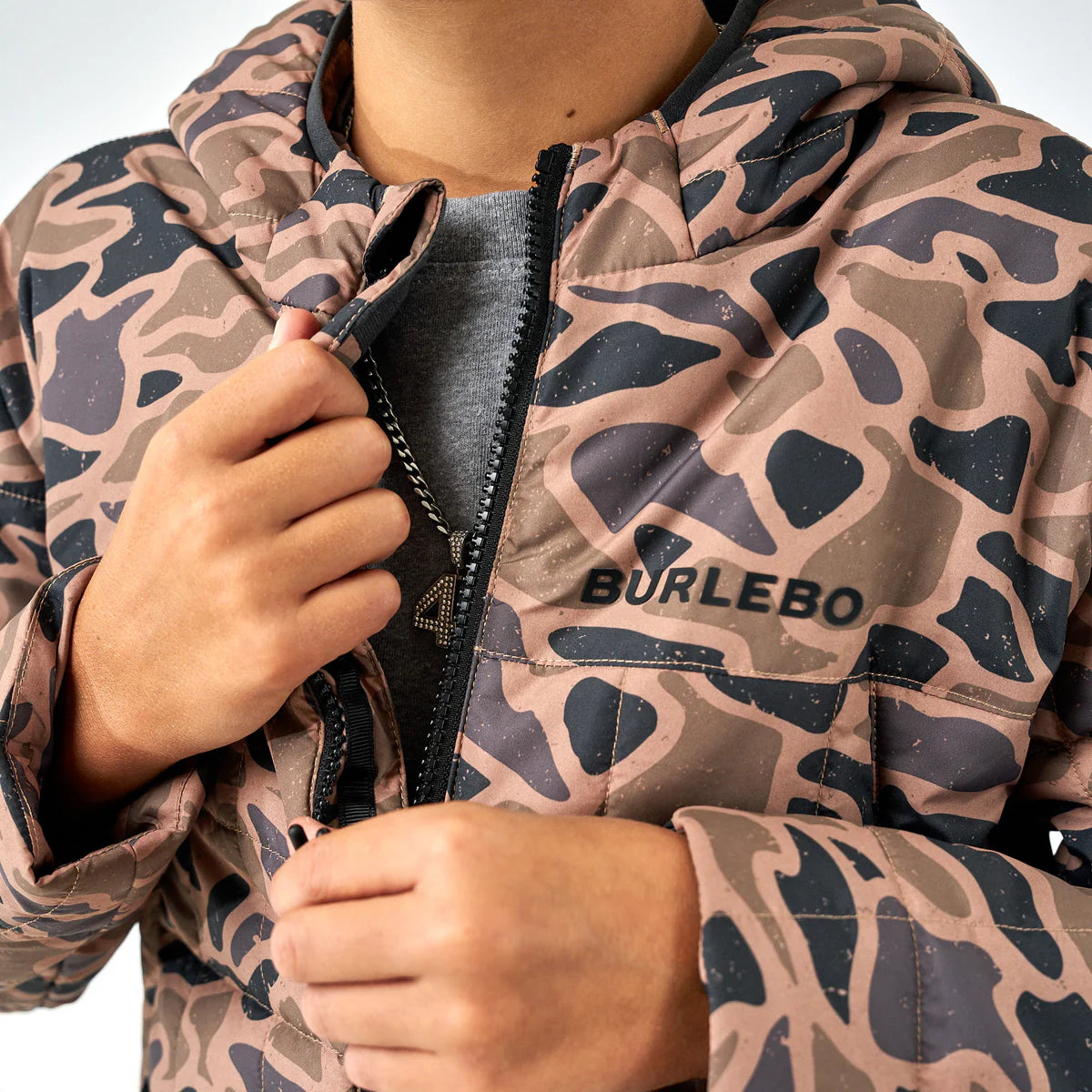 Burlebo Youth Puffer Jacket - Gauge Camo