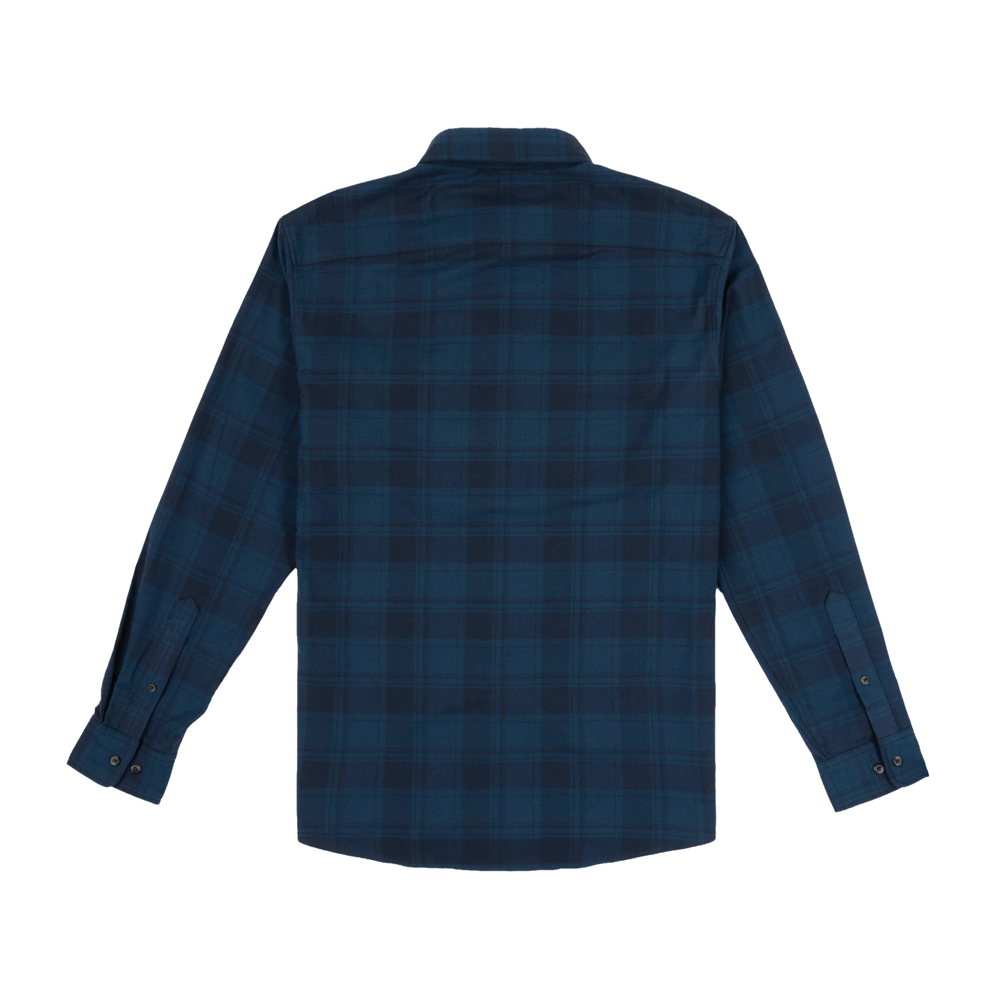 Poncho Men’s “The Blue Goose” Regular Performance Flannel - Dark Blue Plaid