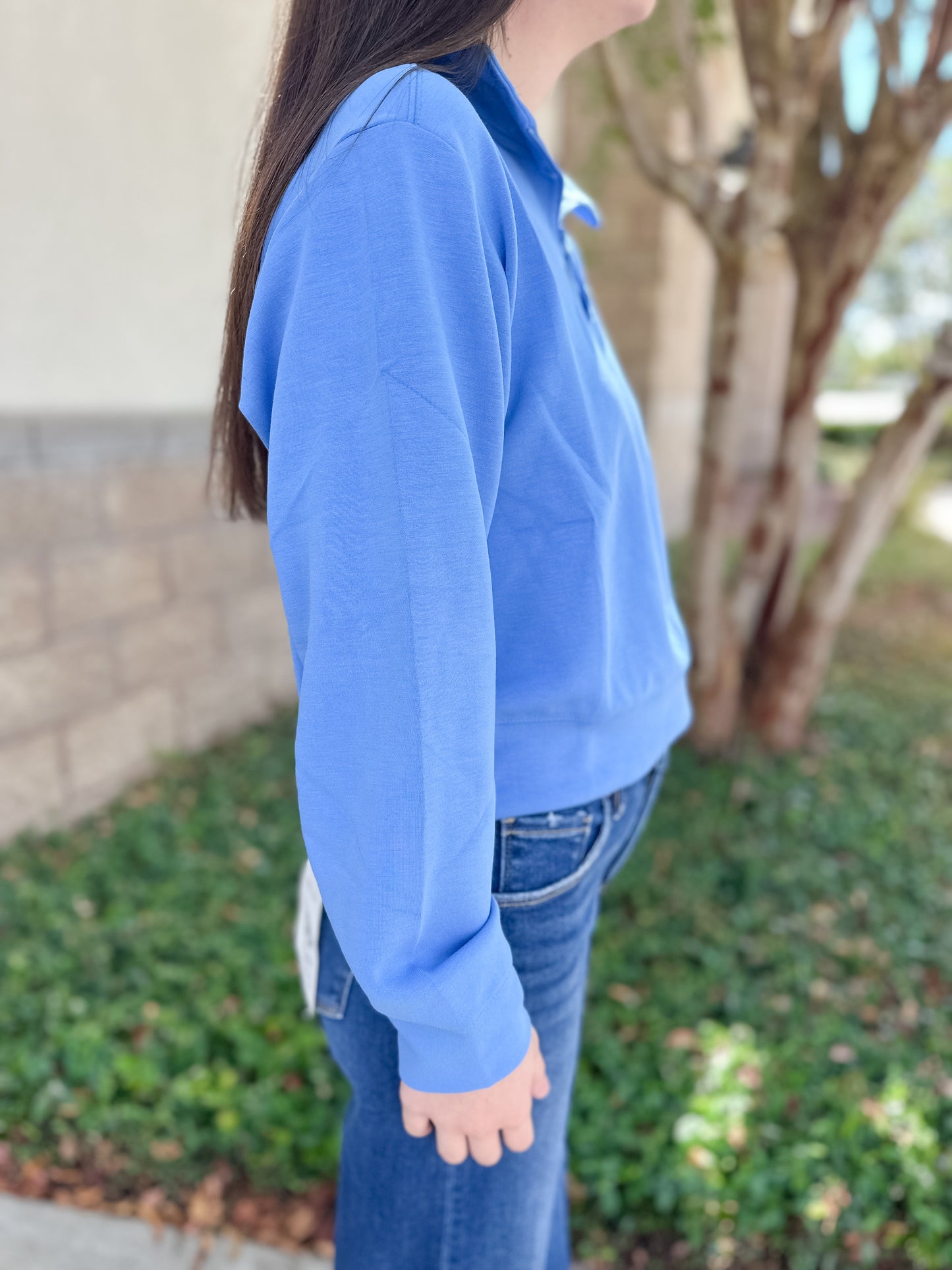 Simply Pullover Quarter Zip - Marine