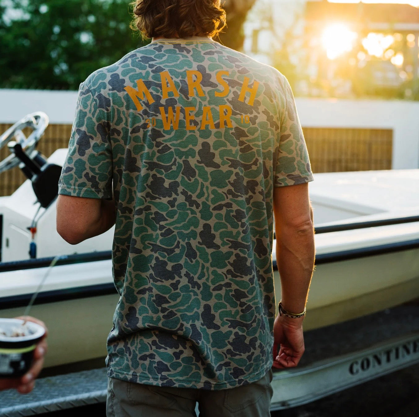 Marsh Wear Men’s Stackhouse Hagood S/S T-Shirt - Green Camo