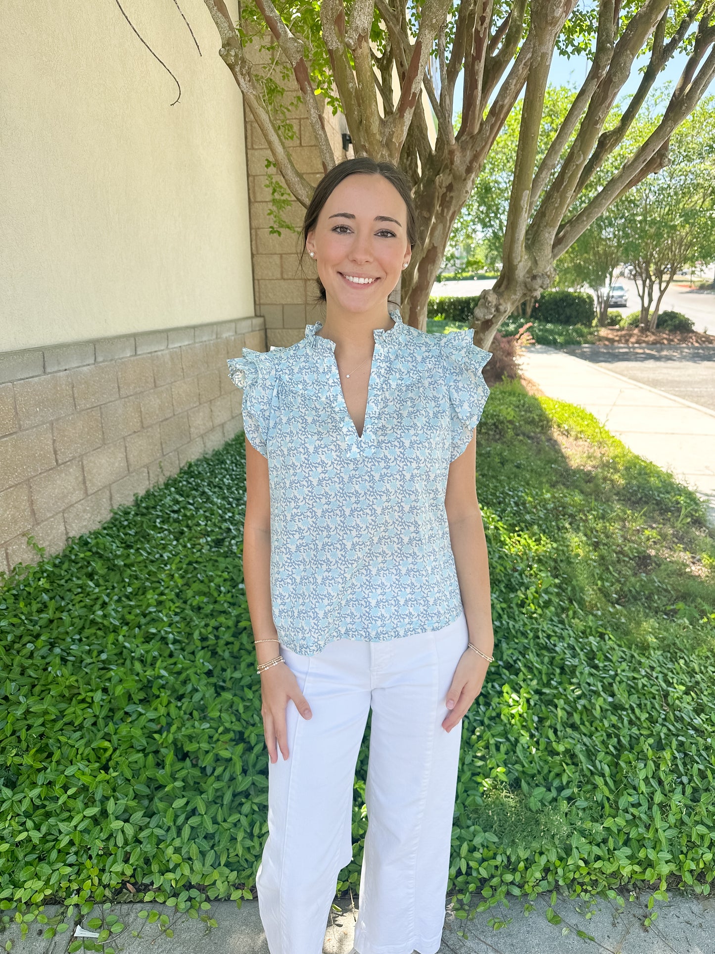 Elaine Floral Top