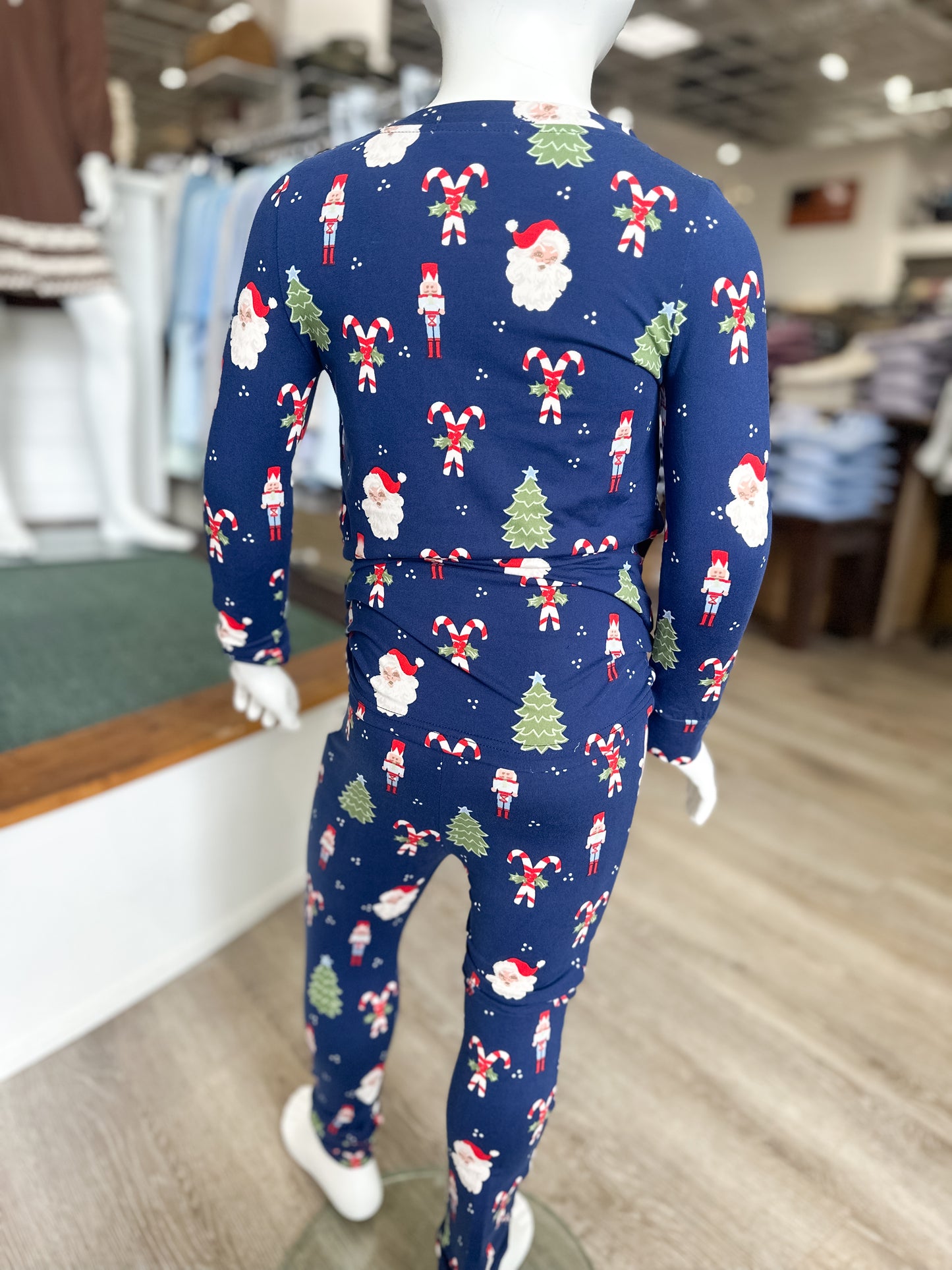 MS Toddler PJ Pant Set - Peppermint Pines
