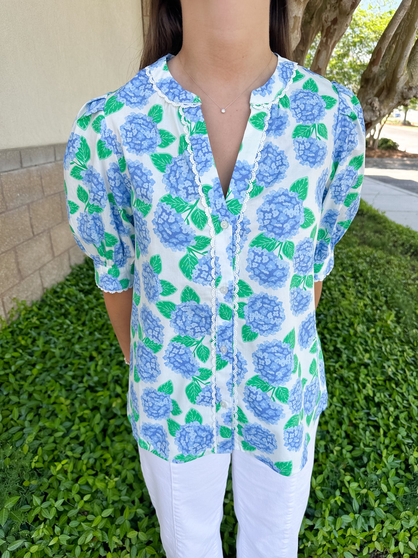 Elaine Top - Summerfair Blue