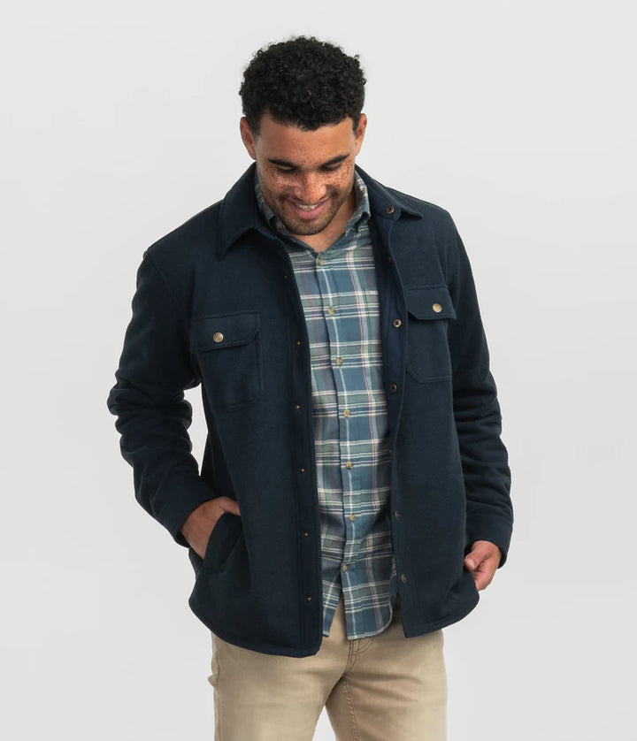 SSCO Men’s Stretch Twill Shacket - Eclipse
