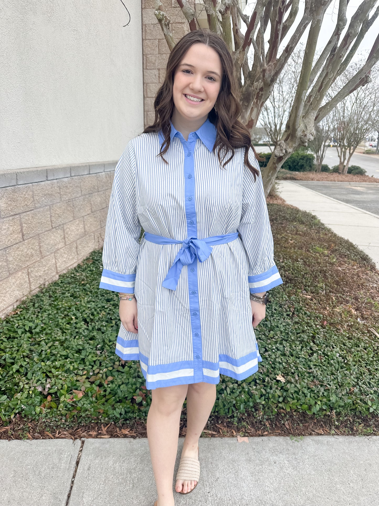 Augusta Dress - Blue