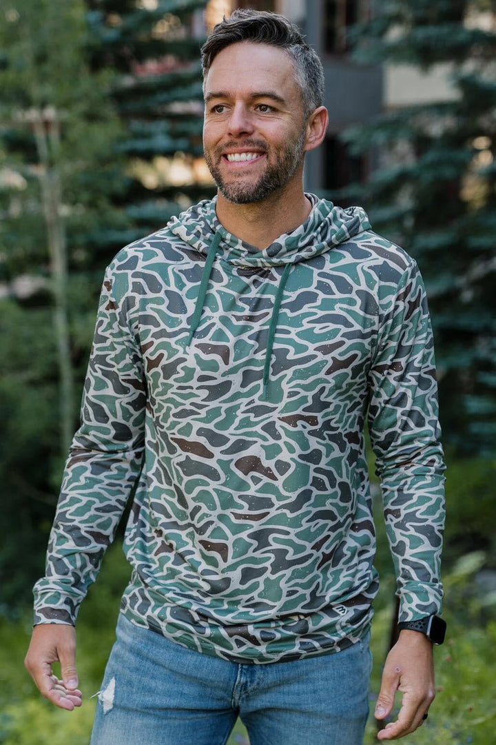 Men’s Burlebo Performance Hoodie - Retro Duck Camo