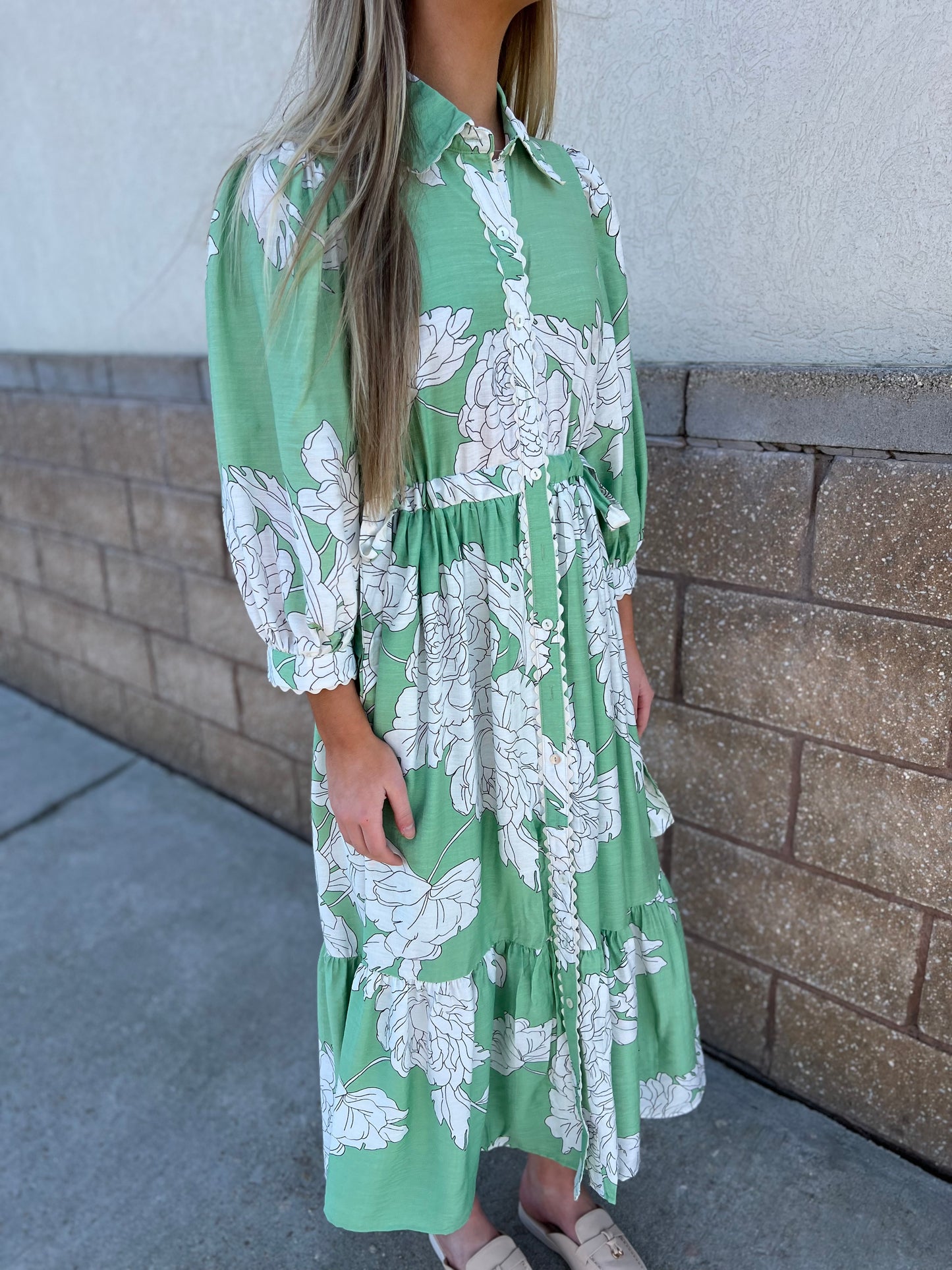 Melanie Maxi Dress - Mint