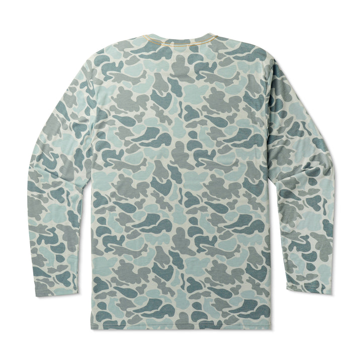 Marsh Wear Men’s S26 Buxton Hagood Tech Crew L/S T-Shirt - Silver Mallard Camo