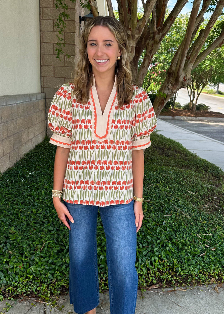 Selena Top - Orange