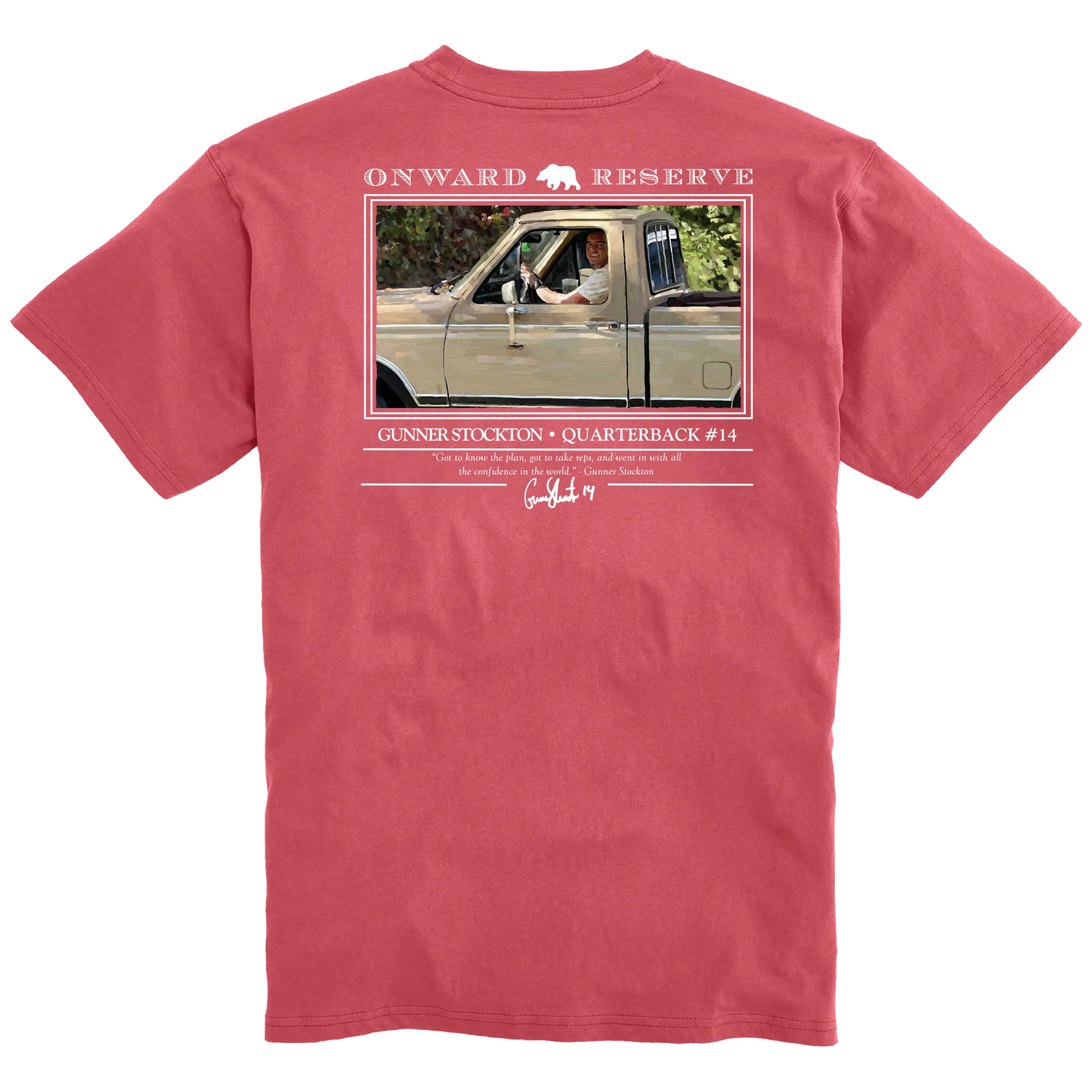 Onward Reserve UGA Gunner Stockton S/S Pocket T-Shirt - Washed Red