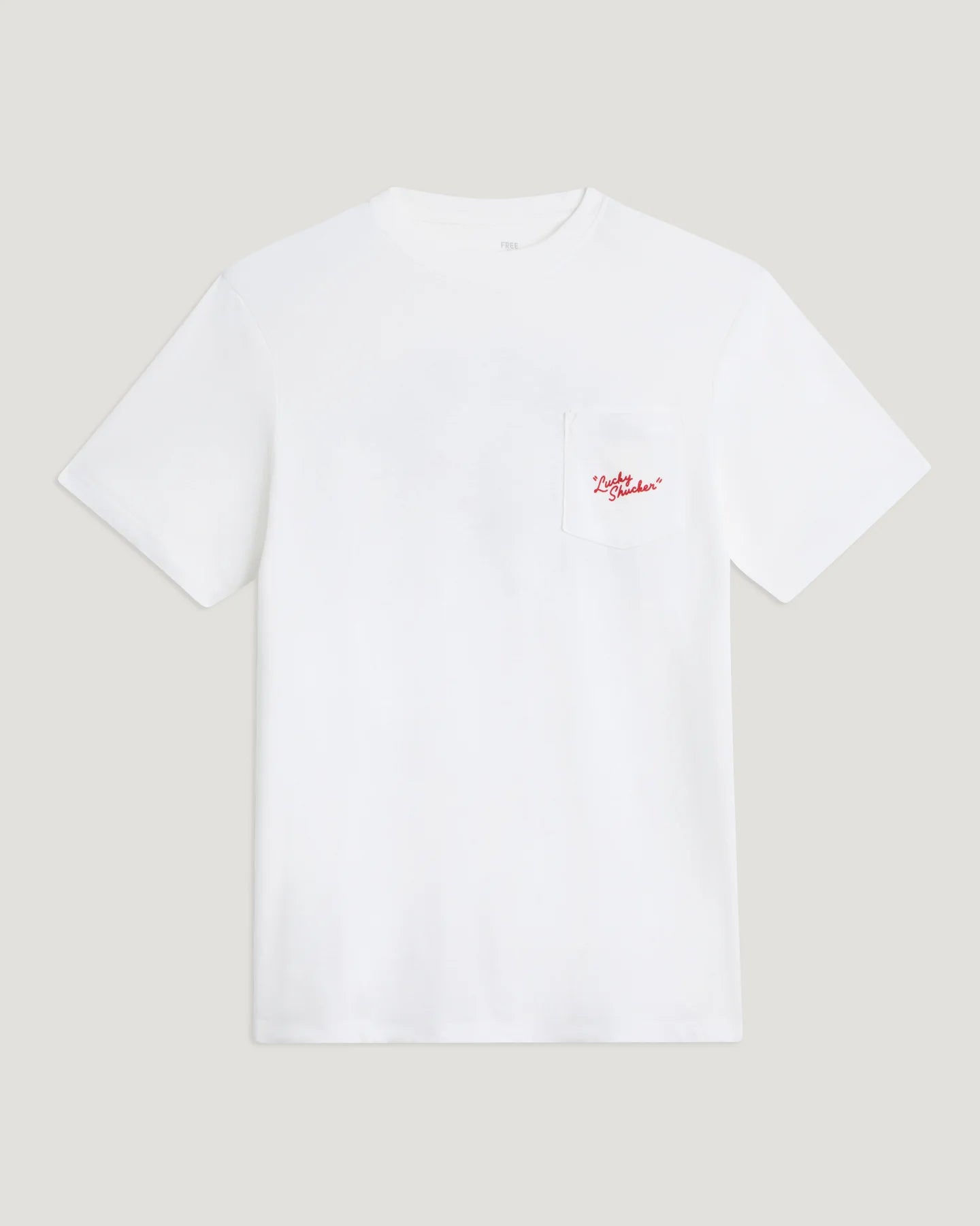 Free Fly Mens Lucky Shucker Pocket Tee - Bone