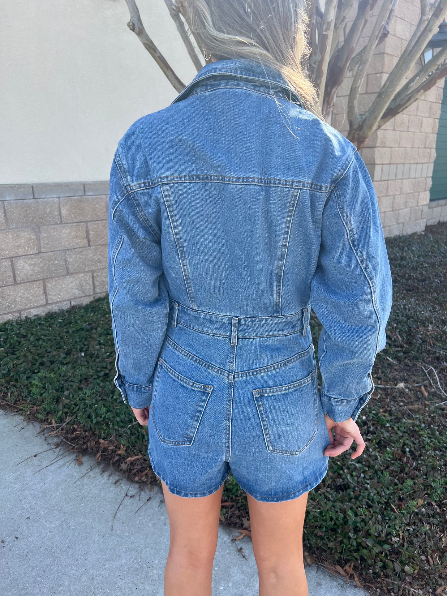 Stampede Denim Romper