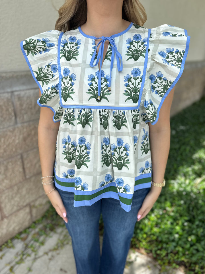 Linda Top - Royal Blue