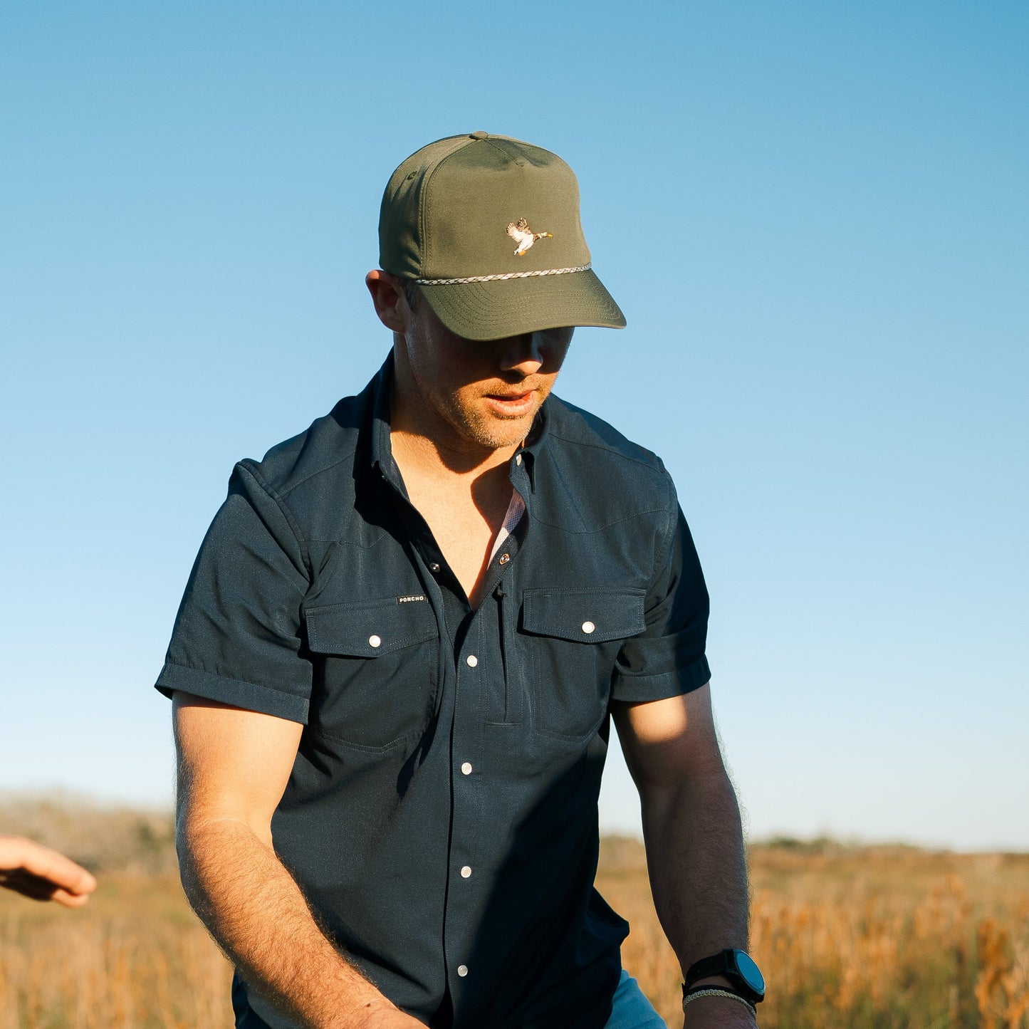 Poncho Men’s “The Del Mar” S/S Regular Shirt - Navy
