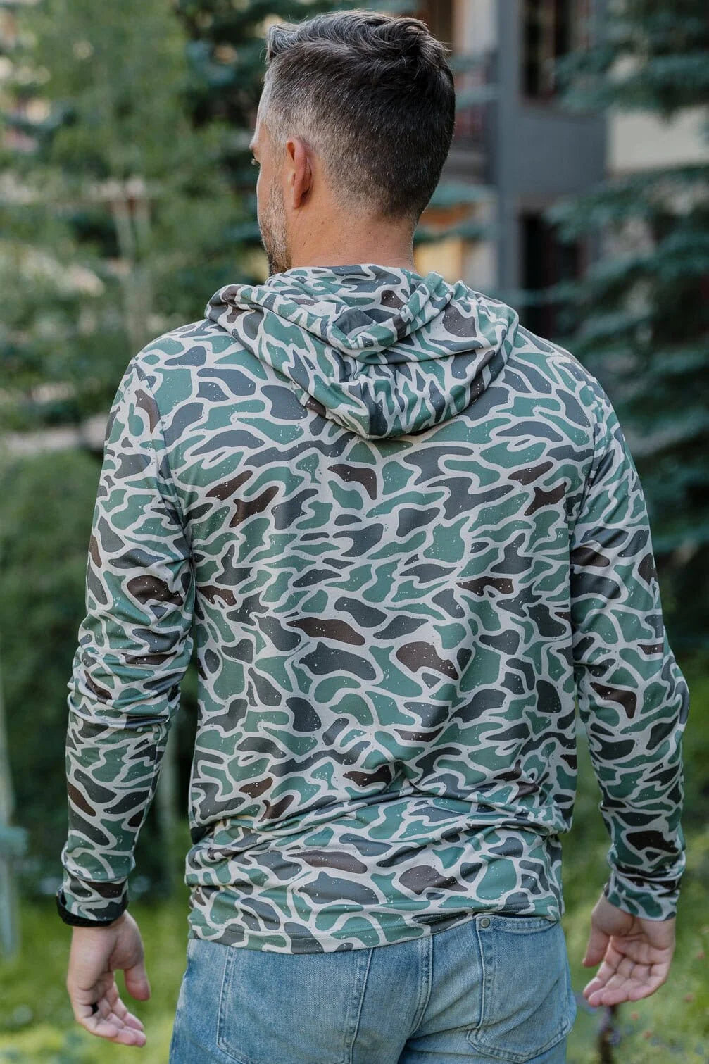 Men’s Burlebo Performance Hoodie - Retro Duck Camo