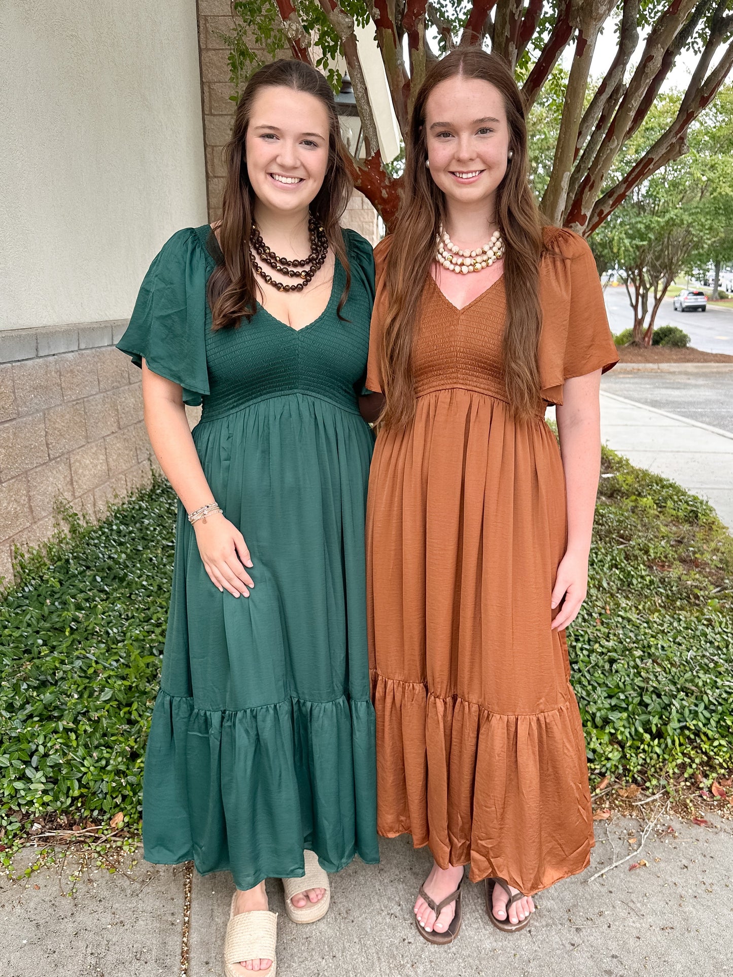 Lacey Satin Midi Dress