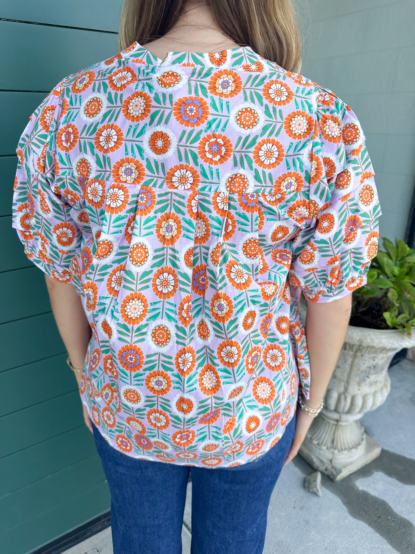 Prim Floral Top