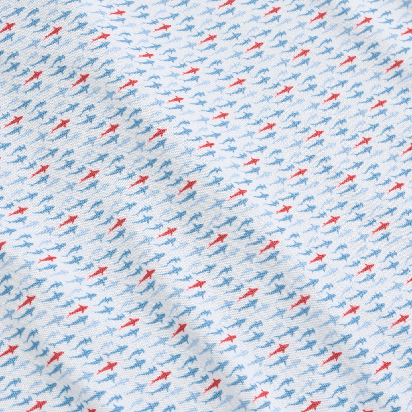 Genteal S26 Fin Frenzy Printed Performance Polo - Open Water