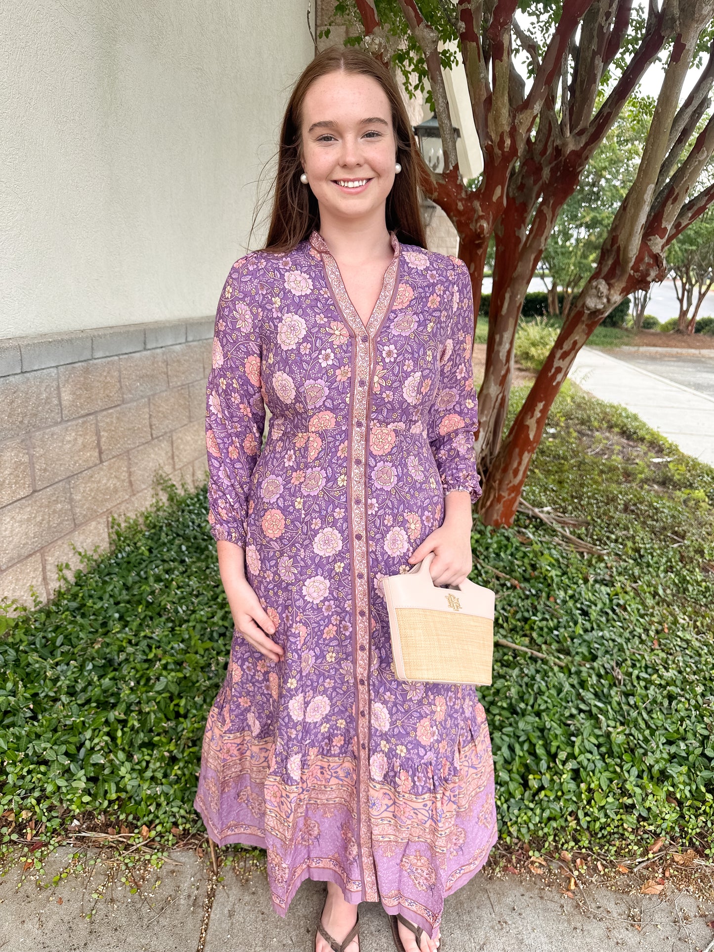 Eliana Floral Button Dress