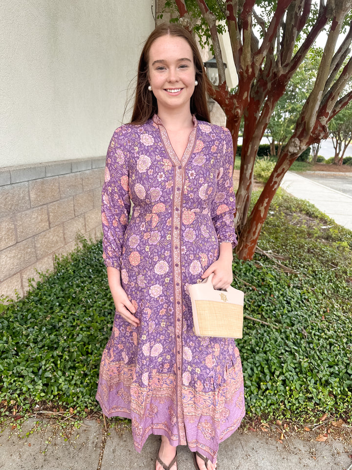 Eliana Floral Button Dress