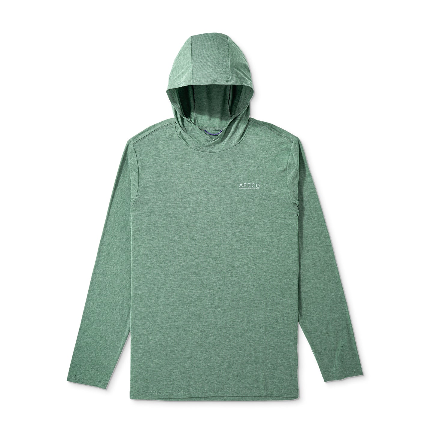 Aftco Men’s Ocean Bound UPF Hoodie - Duck Green Heather