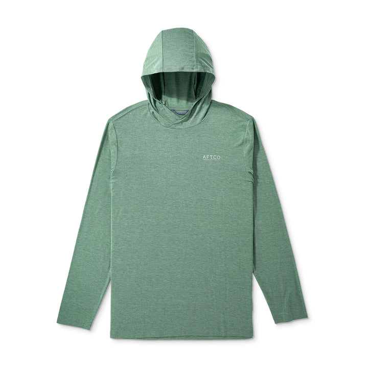 Aftco Men’s Ocean Bound UPF Hoodie - Duck Green Heather