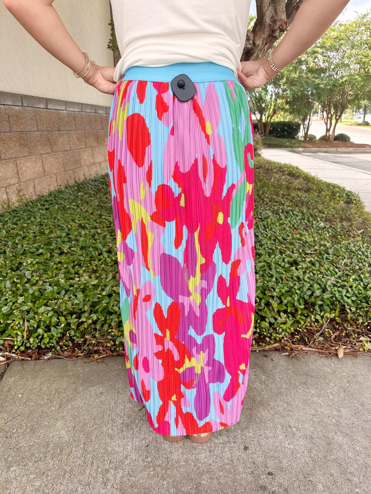Caroline Pleated Maxi Skirt