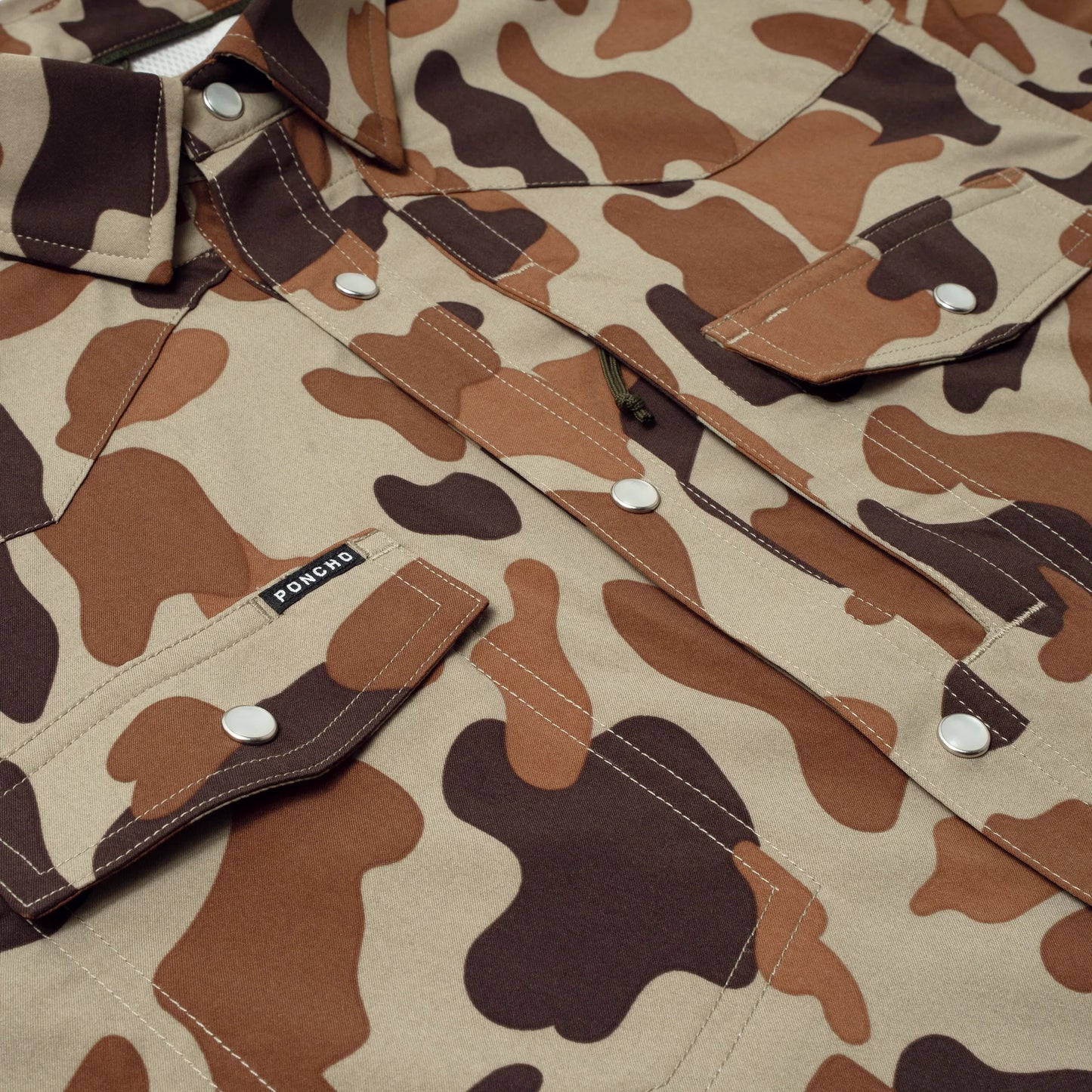 Poncho Men’s “The Paloma” S/S Regular Shirt - Duck Camo
