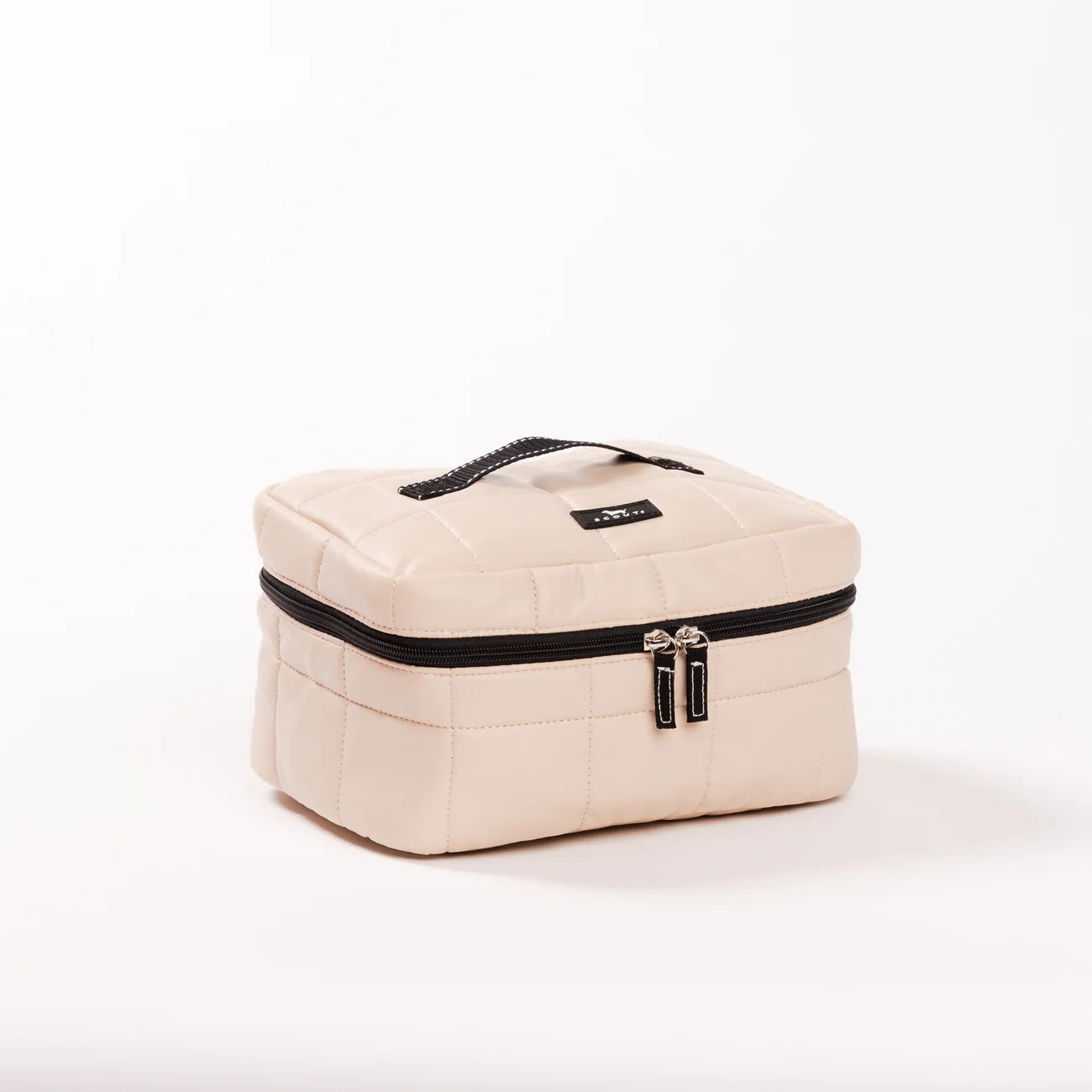 All Aboard Train Case - Putty Box Quilted