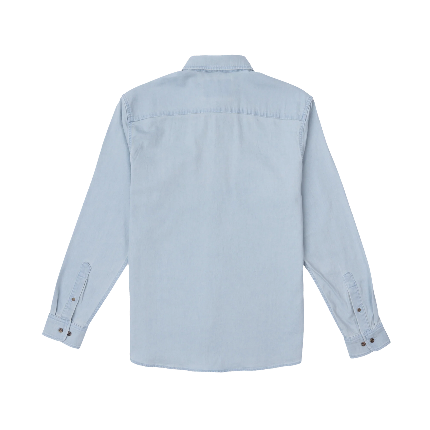 Poncho Men’s “The Judd” Denim Regular Shirt - Light Wash
