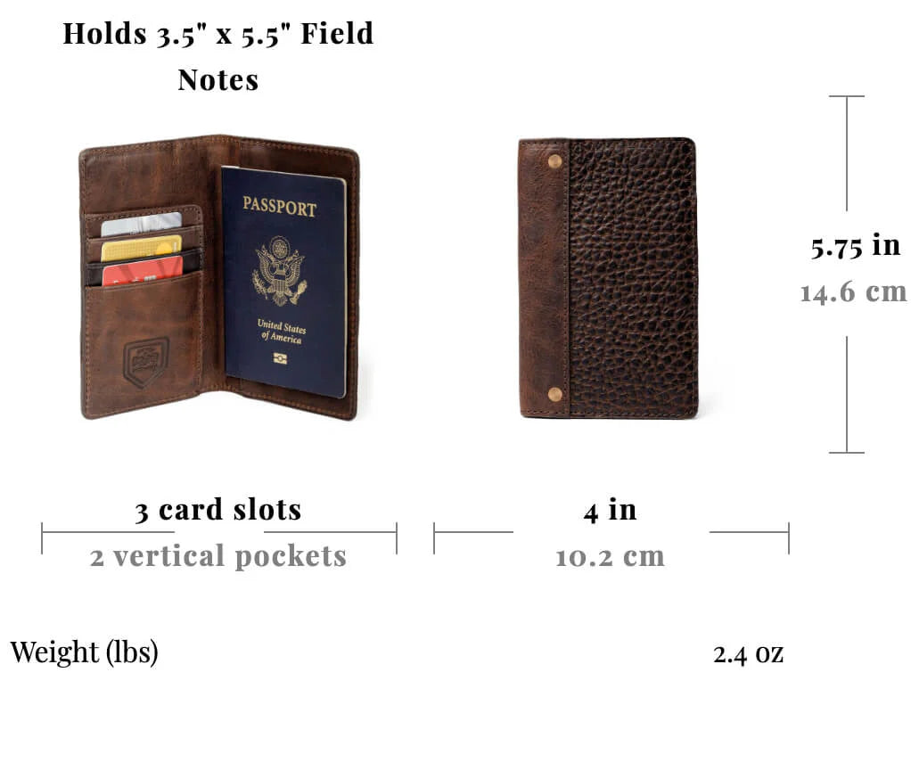 Mission Mercantile Theodore Leather Passport Wallet