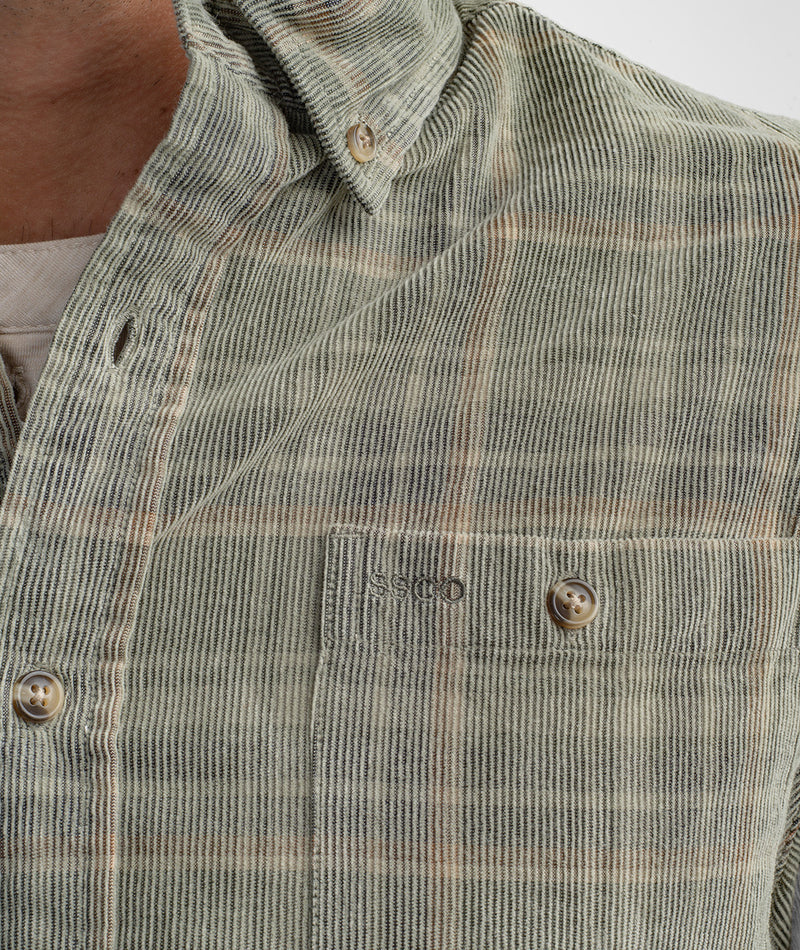 SSCO Men’s Braxton Lightweight Cord Flannel - Timberline