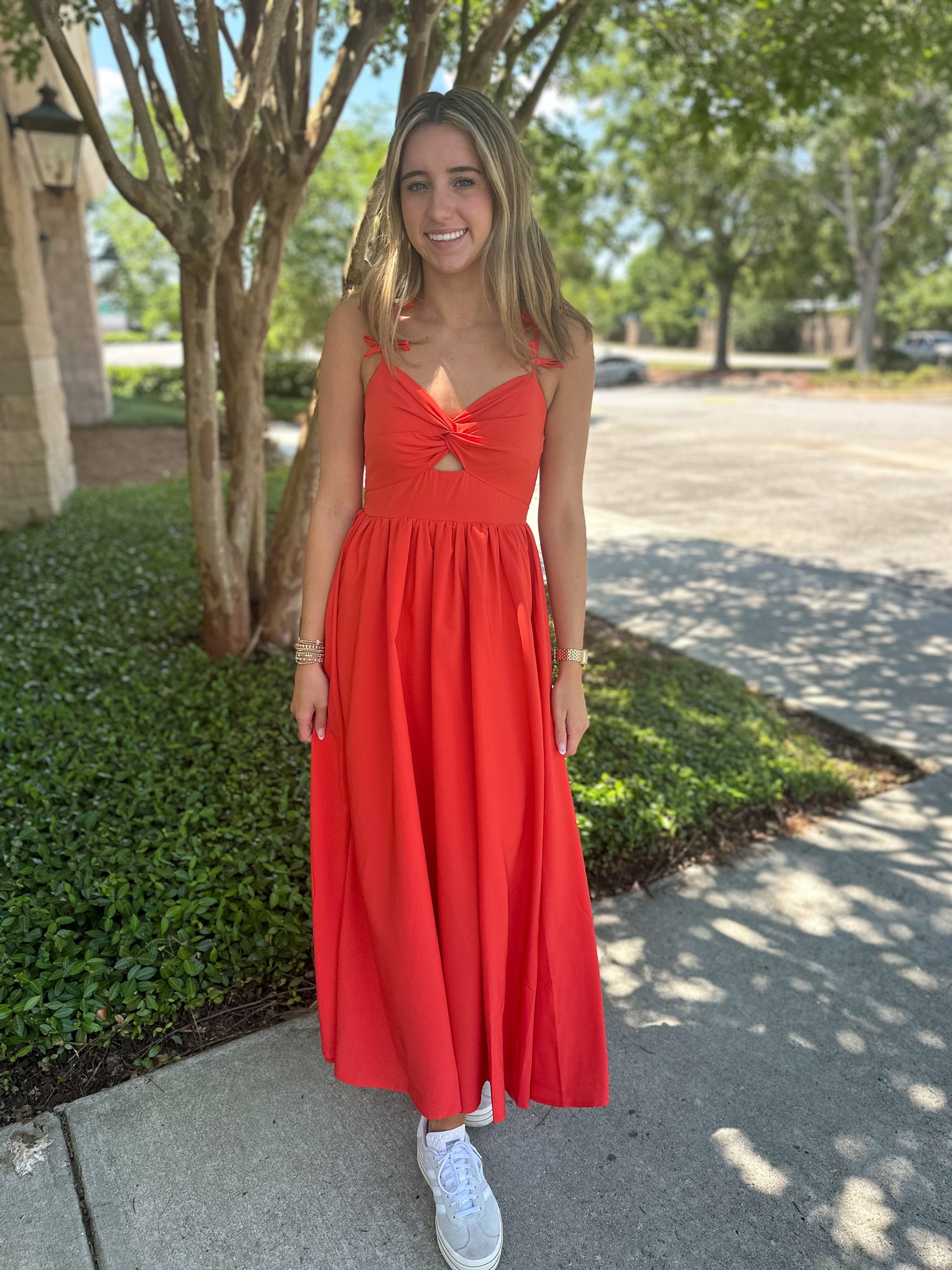 Ivey Bow Strap Maxi Orange / L Ivey Bow Strap Maxi Orange / L