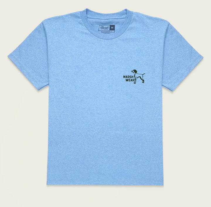 Marsh Wear Youth Field S/S T-Shirt - Light Blue Heather
