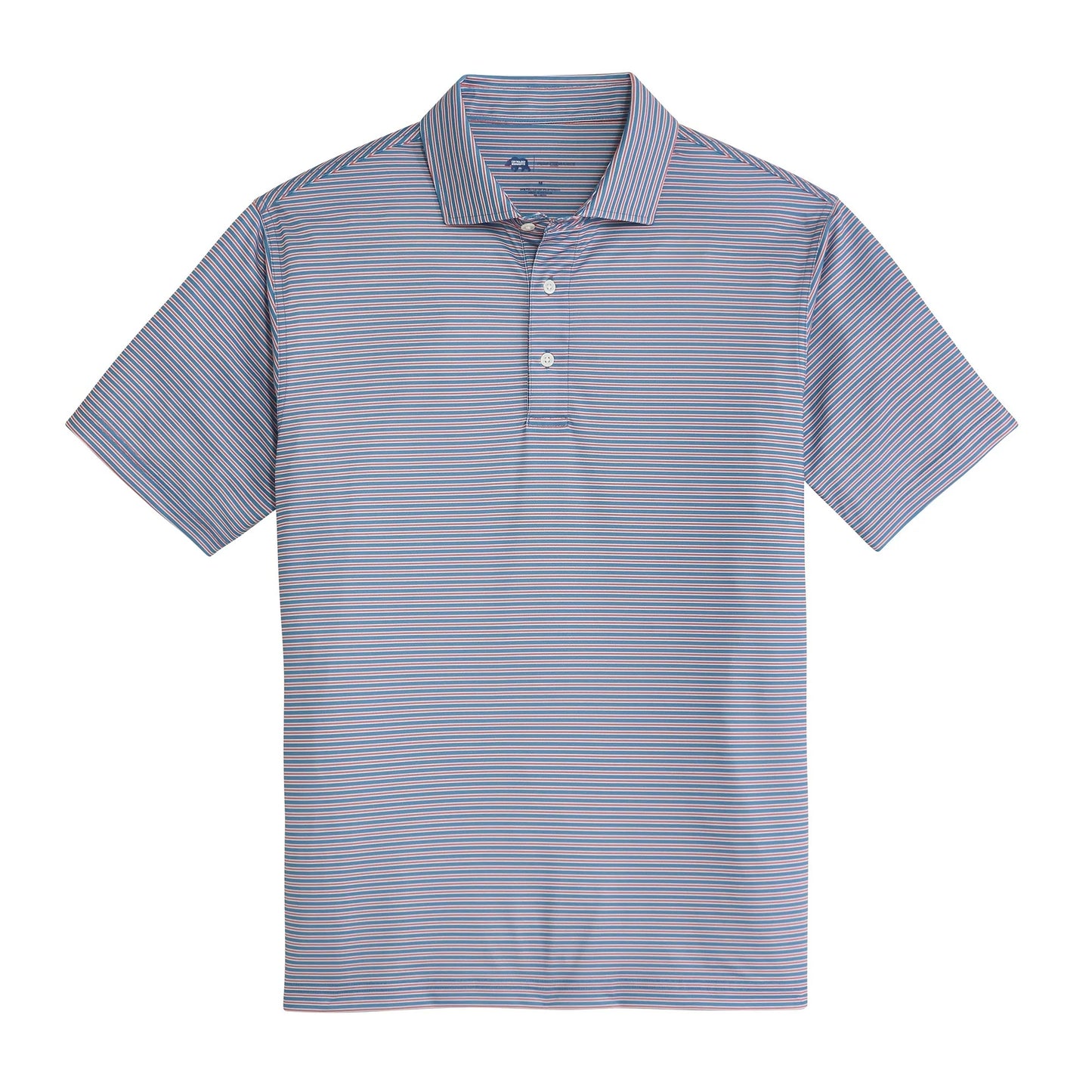 Onward Reserve Trophy Stripe Performance Pique Polo - Captains Blue