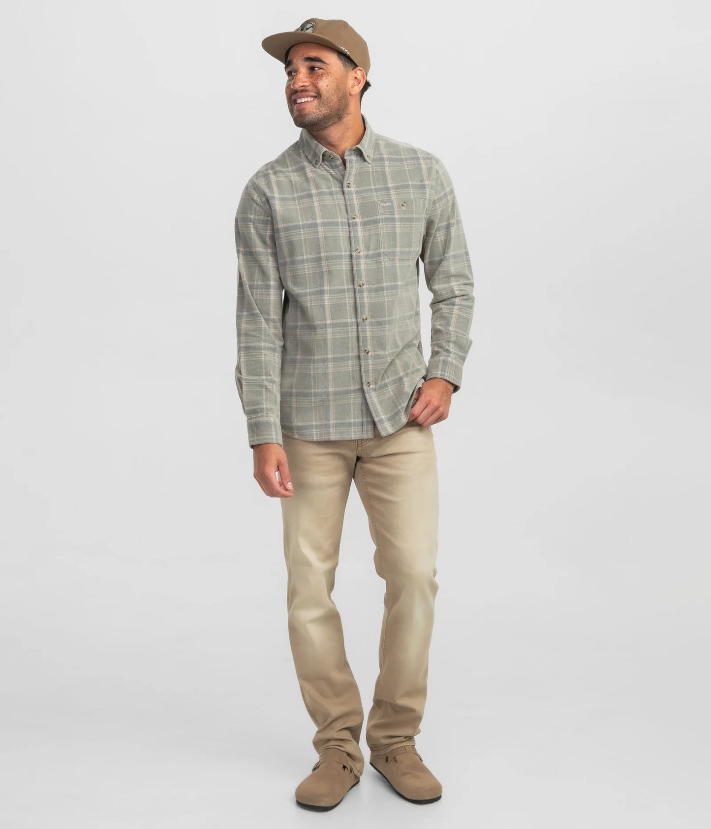 SSCO Men's Braxton Lightweight Cord Flannel