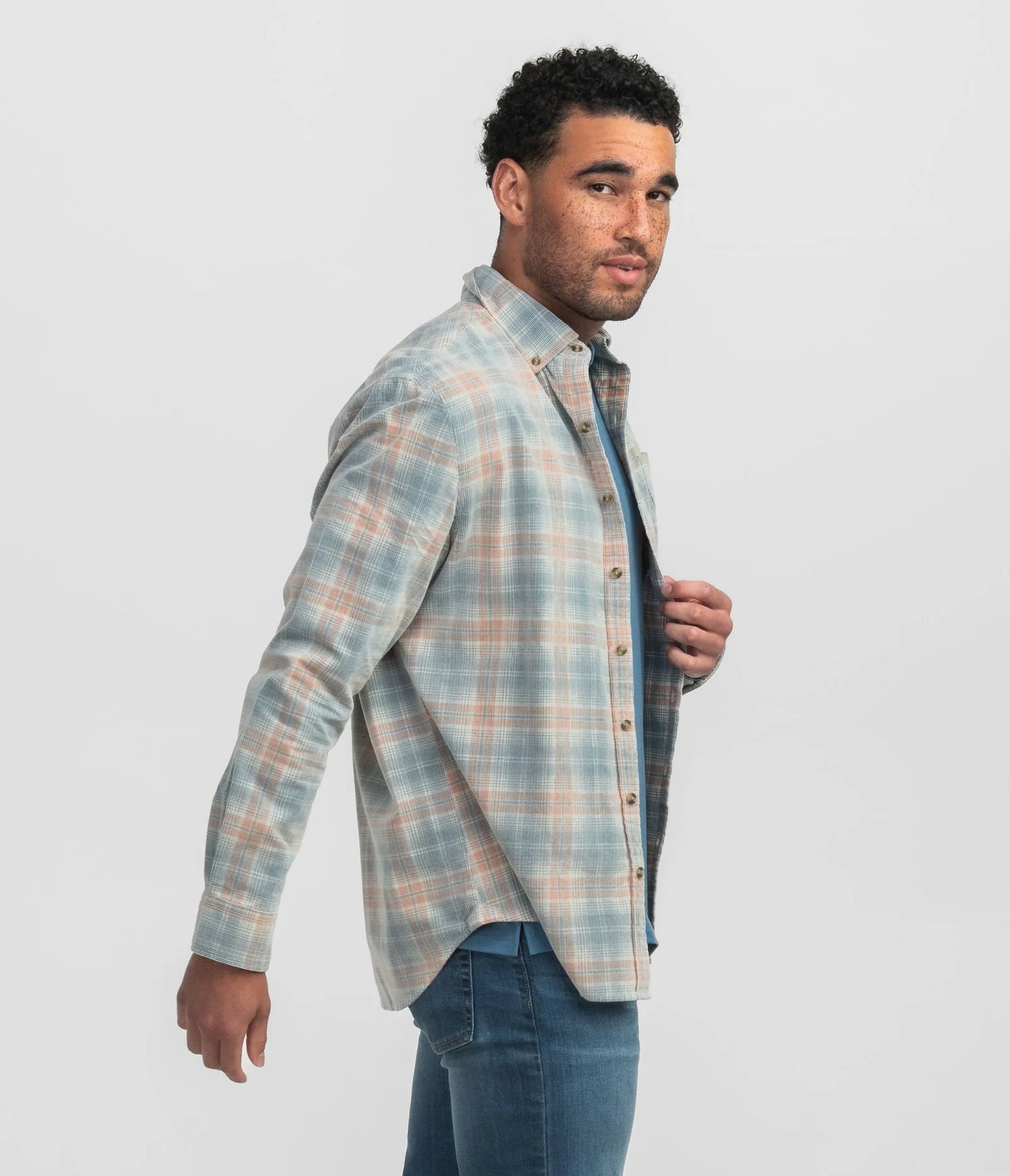 SSCO Men's Braxton Lightweight Cord Flannel