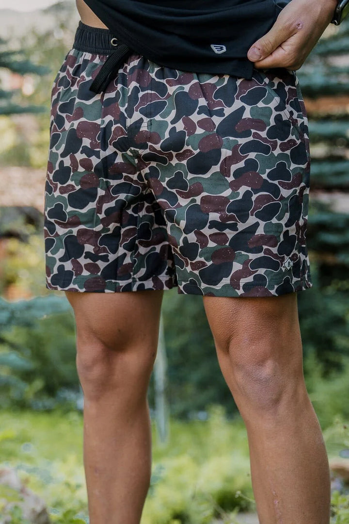 Men’s Burlebo Athletic Short - Throwback Camo