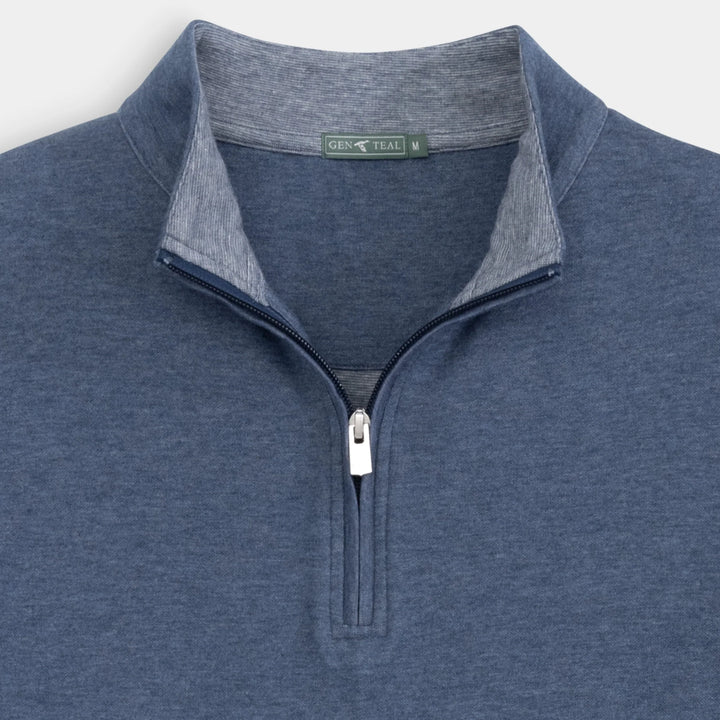 Genteal Fall ‘24 Cotton Modal 1/4 Zip - Helios