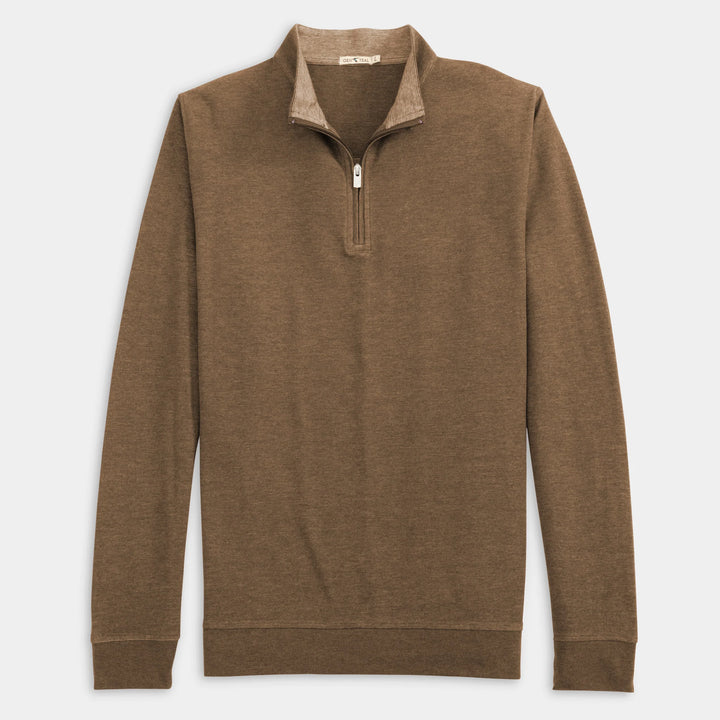 Genteal Fall ‘24 Cotton Modal 1/4 Zip - Cigar