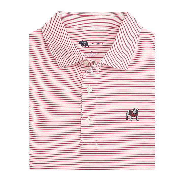 Onward Reserve UGA Birdie Stripe Standing Bulldog Polo