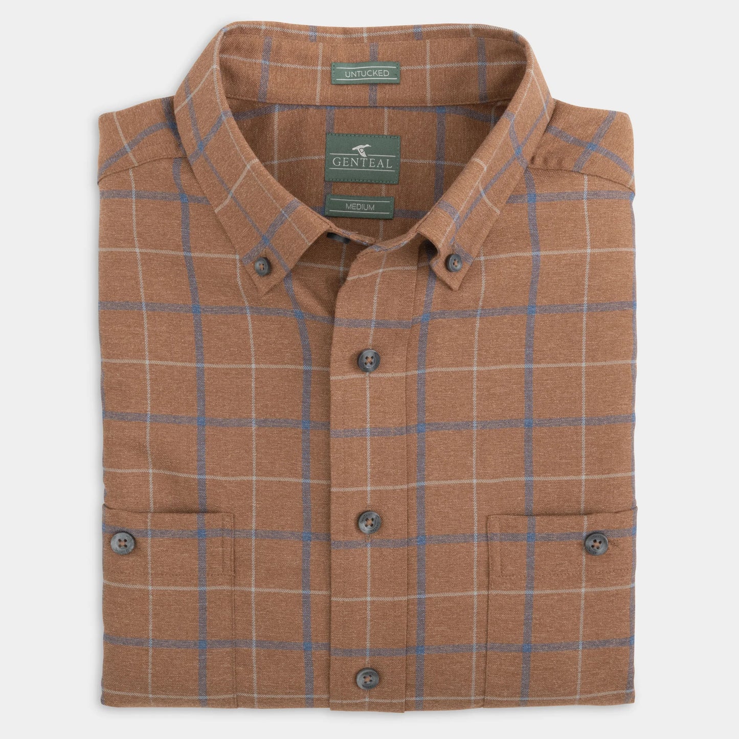 Genteal Fall ‘24 Sawyer Untucked Performance Flannel - Maple