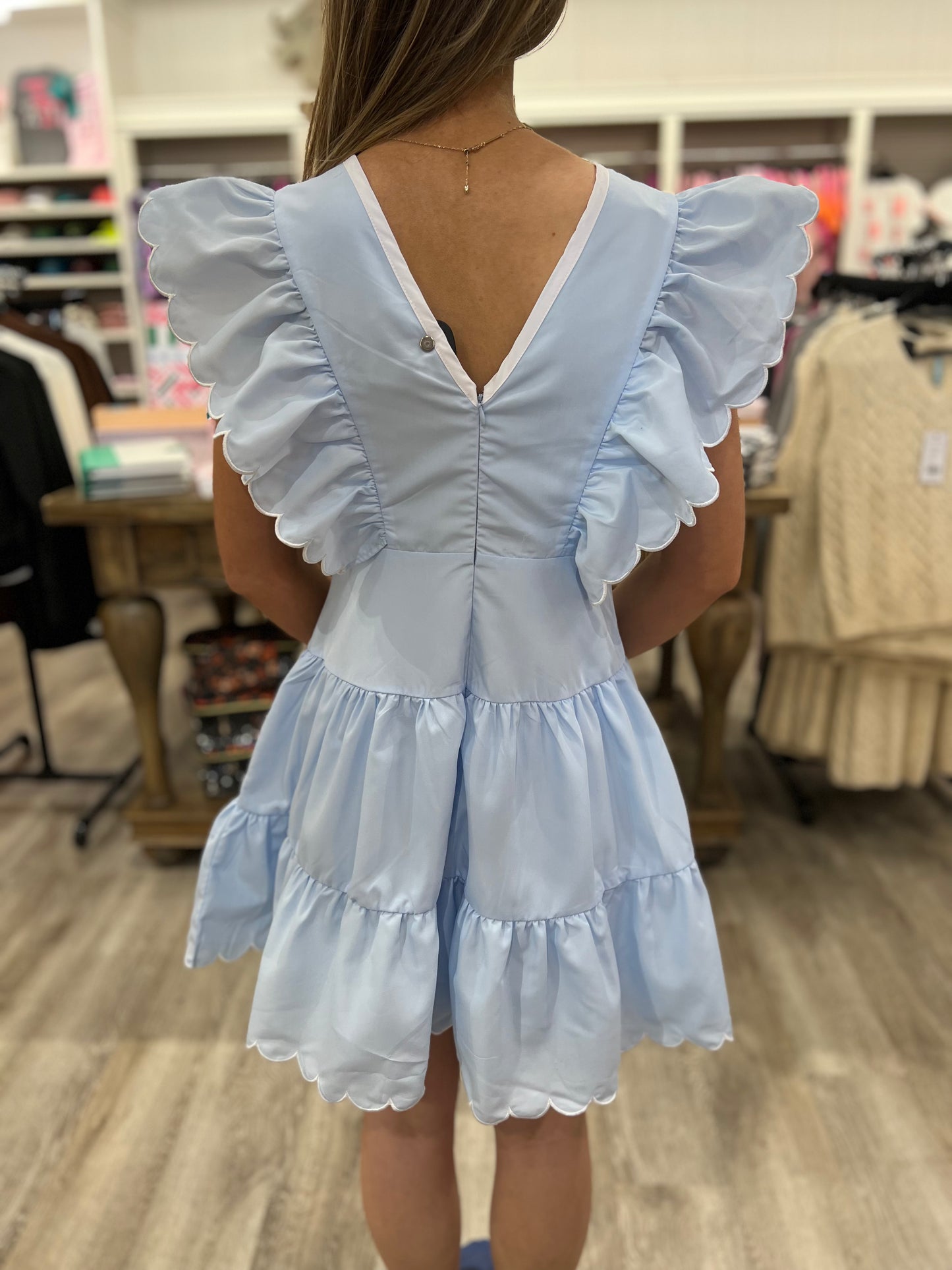 Small World Dress - Baby Blue