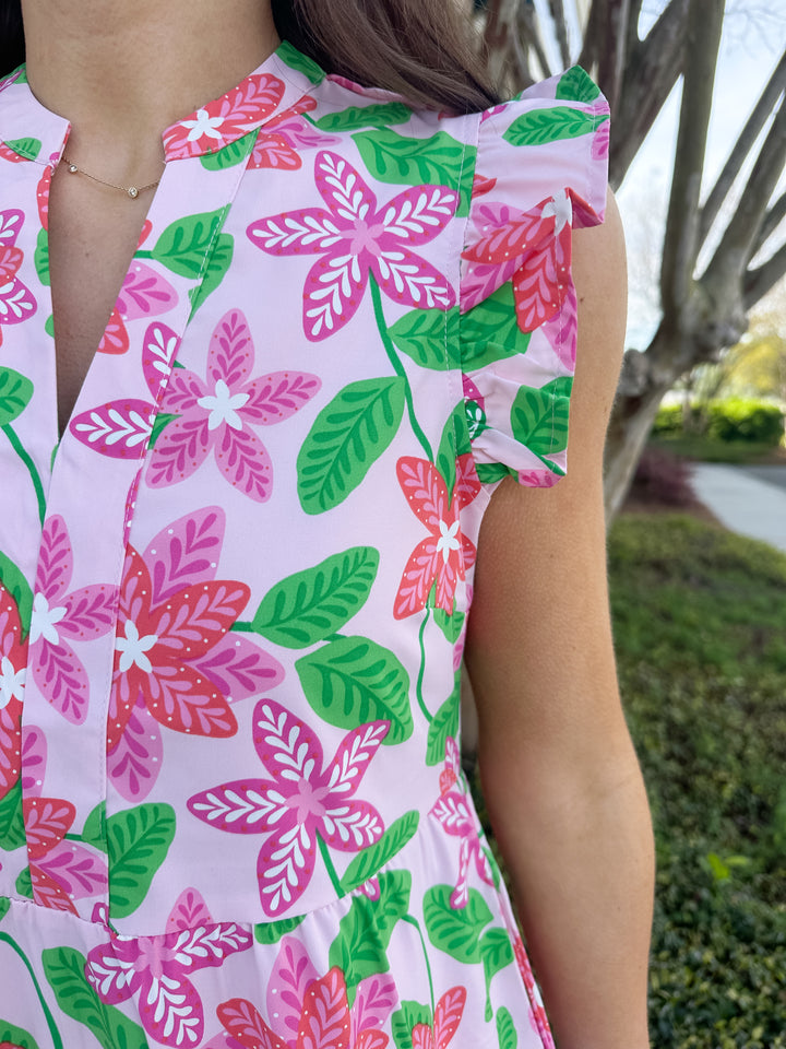 Kari Dress - Island Muse Pink