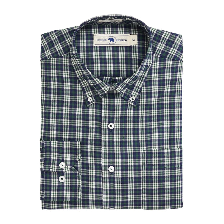 Onward Reserve Aviemore Tailored Fit Brushed Performance Twill Button Down