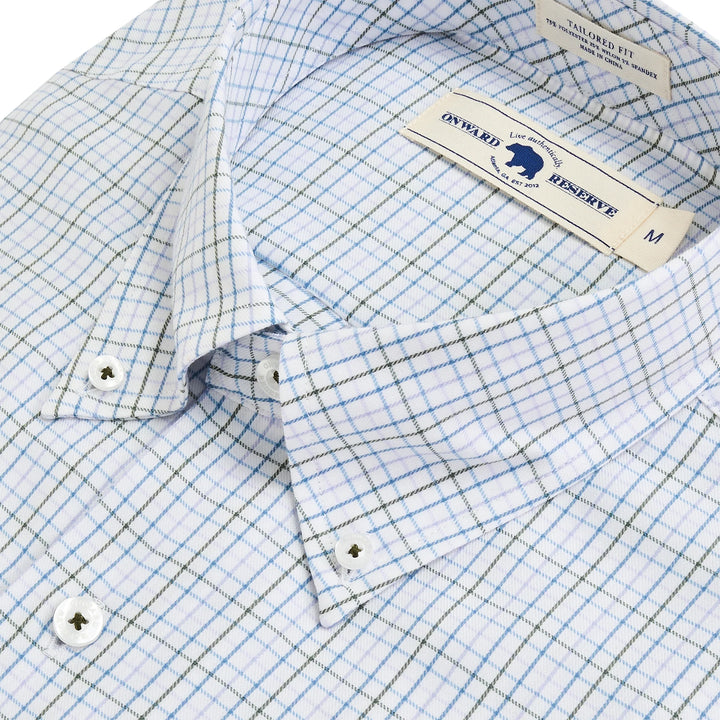 Onward Reserve Cromarty Tailored Fit Brushed Performance Twill Button Down